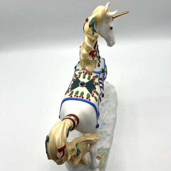 Princeton Gallery Yuletide Jewels Unicorn Horse 2003 Christmas Holiday - Picture 5 of 6
